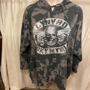 TORRID branded LYNYRD SKYNYRD hoodie. Size 5. Black/gray tie-dye.